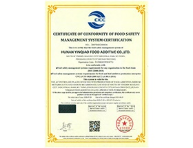 Food safety management system certification