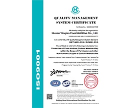 Quality management system certification